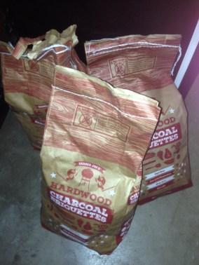 charcoal heat and cooking source