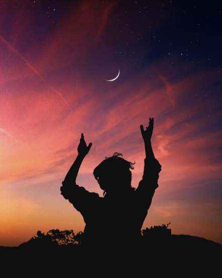 no fail man reaching for sky