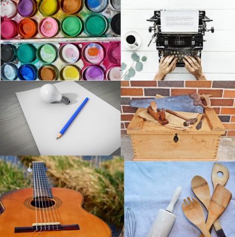 creative tools collage
