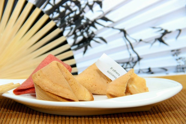 fortune cookies on a dish